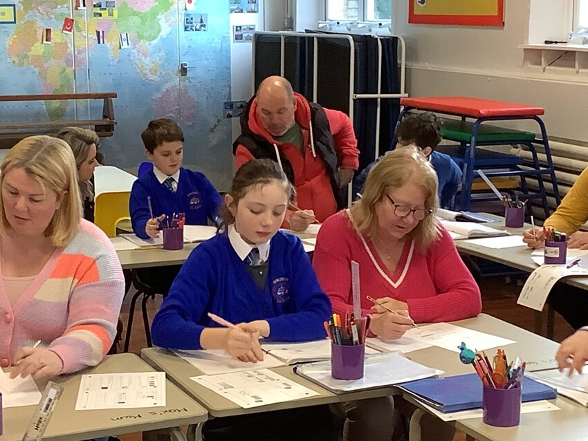 Image of 5/6 Maths lesson with our parents