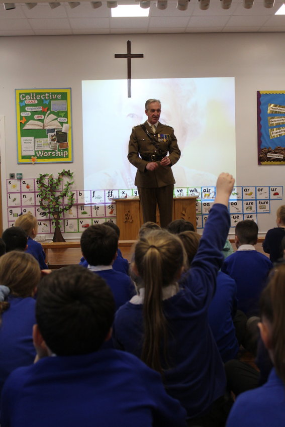 Image of Deputy Lord Lieutenant of Lancashire Visit to school 